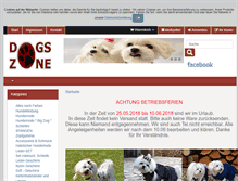 Tablet Screenshot of dogszone.de